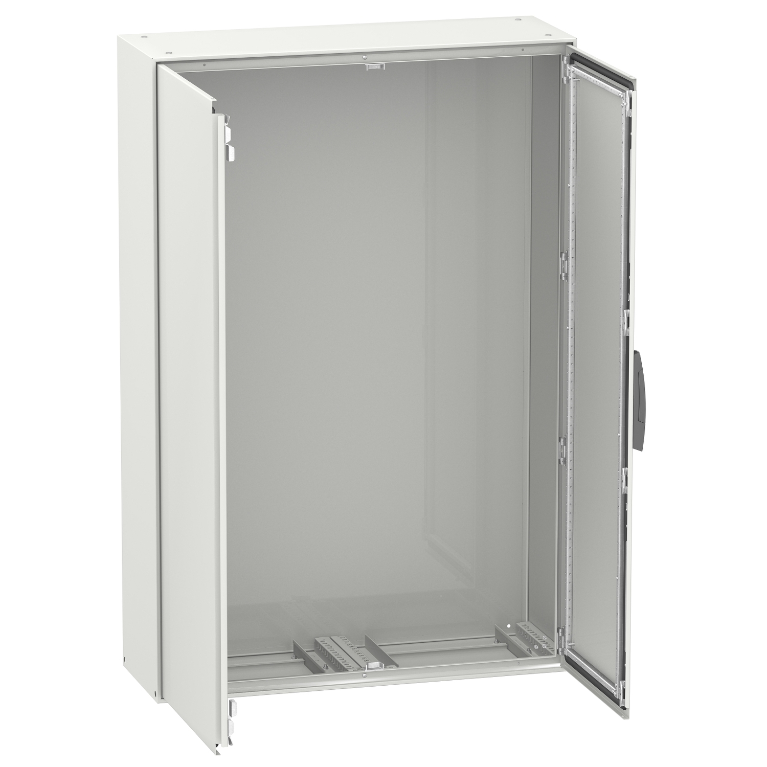 Schneider Electric Freestanding Enclosure; 78.7" x 47.2" x 15.7"; Steel; Solid Door; Hinge Connection; IP 55